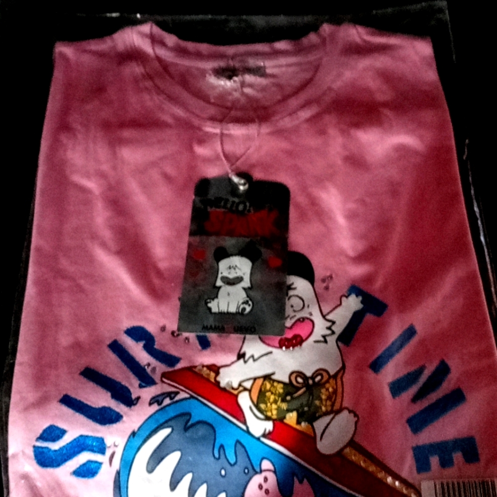 NWT vntg 80s Hello Spank Mama Quevo brand Surf Time T shirt Multi sz & colors
